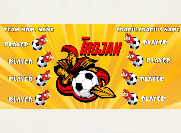 Trojan 2 - Soccer - Pole Pocket Banner
