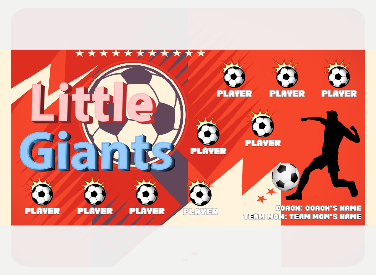 Giants Little - Soccer - Pole Pocket Banner