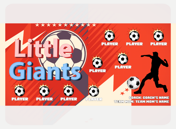 Giants Little - Soccer - Pole Pocket Banner