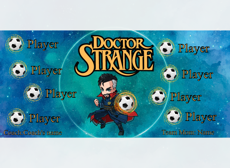 DR Strange - Soccer - Pole Pocket Banner