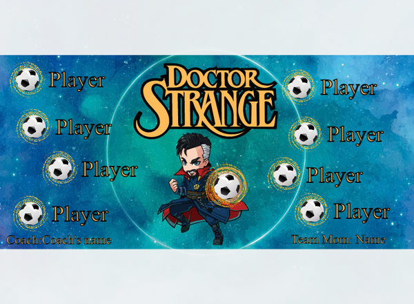 DR Strange - Soccer - Pole Pocket Banner