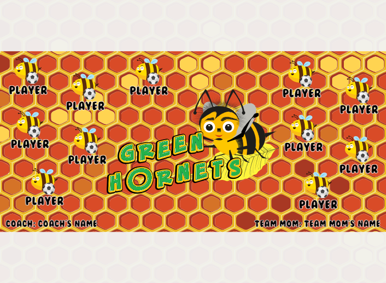 Green Hornet - Soccer - Pole Pocket Banner