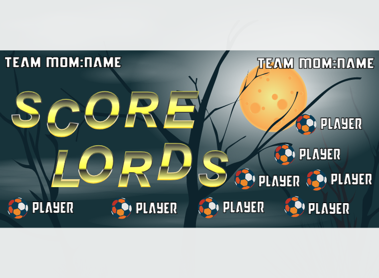 Score Lords - Soccer - Pole Pocket Banner