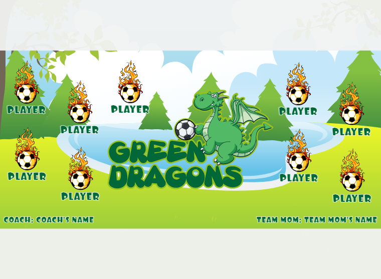 Greendragons - Soccer - Pole Pocket Banner