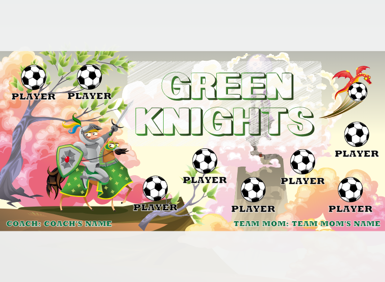 Greenknight - Soccer - Pole Pocket Banner