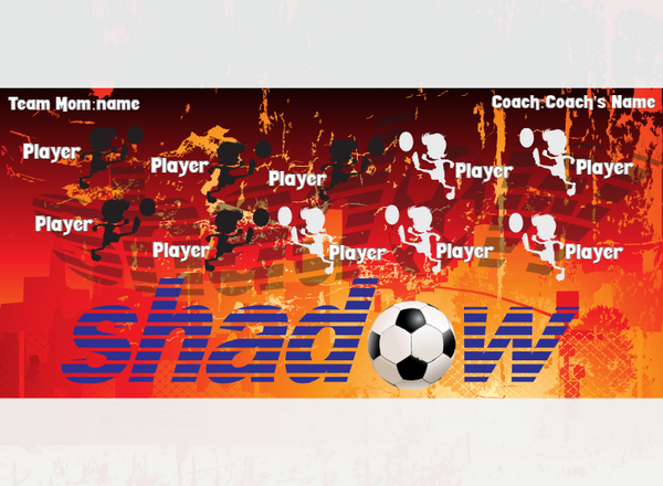 Shadow - Soccer - Pole Pocket Banner
