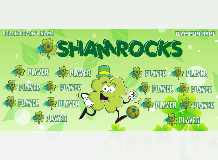 Shamrocks - Soccer - Pole Pocket Banner