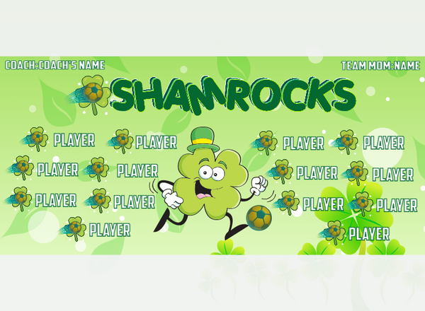 Shamrocks - Soccer - Pole Pocket Banner