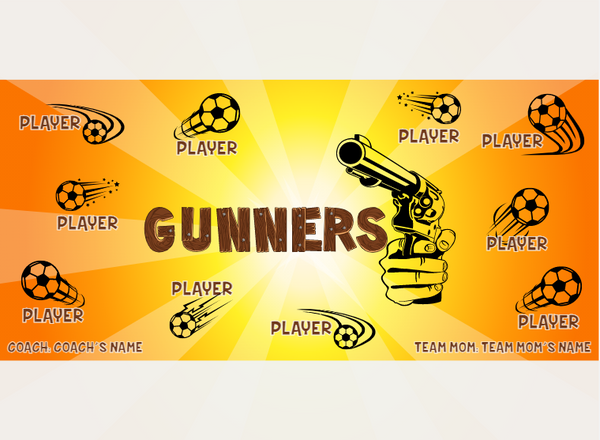 Gunners - Soccer - Pole Pocket Banner