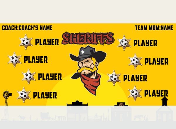 Sheriffs - Soccer - Pole Pocket Banner