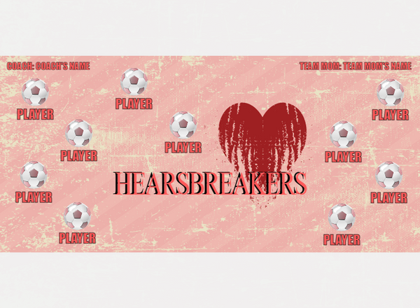 Heartbreakers - Soccer - Pole Pocket Banner