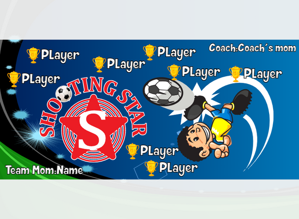 Shootingstar - Soccer - Pole Pocket Banner