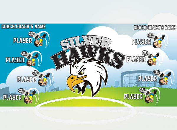 Silverhawks - Soccer - Pole Pocket Banner