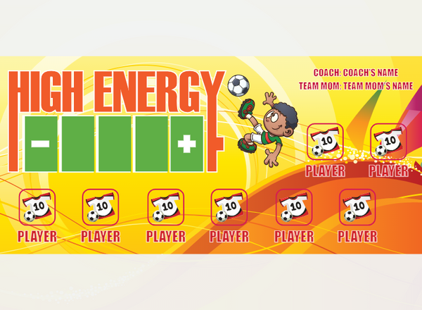 High Energy - Soccer - Pole Pocket Banner