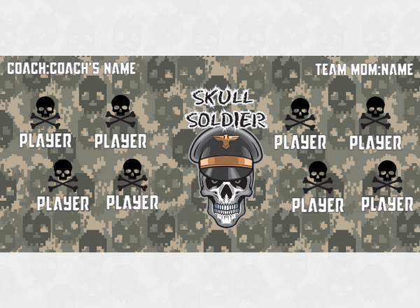Skullsoldier - Soccer - Pole Pocket Banner