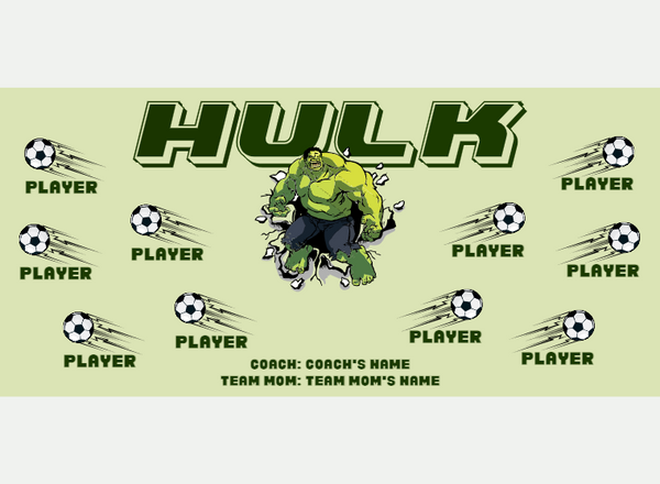 Hulk - Soccer - Pole Pocket Banner