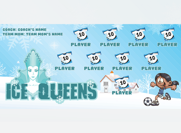 ICE Queens - Soccer - Pole Pocket Banner