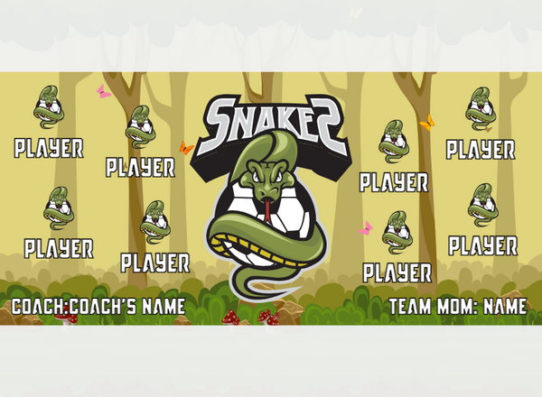 Snakes - Soccer - Pole Pocket Banner