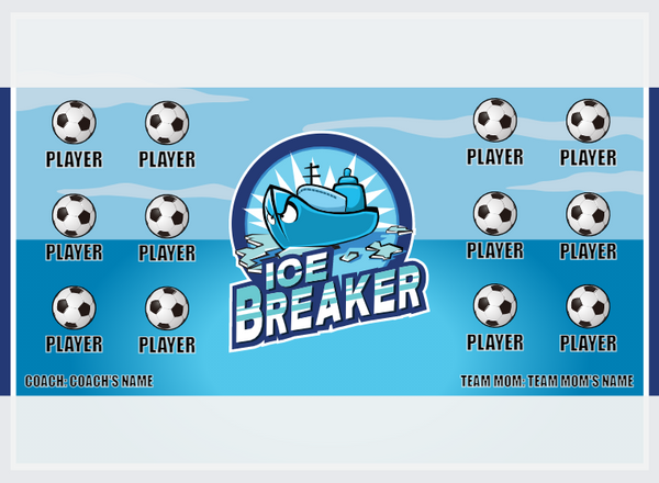 Icebreakers - Soccer - Pole Pocket Banner