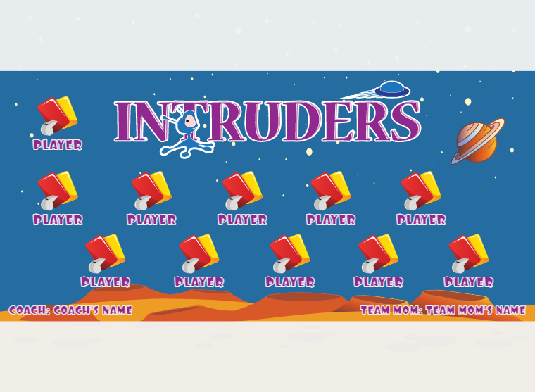 Intruders - Soccer - Pole Pocket Banner