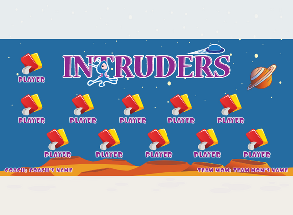 Intruders - Soccer - Pole Pocket Banner