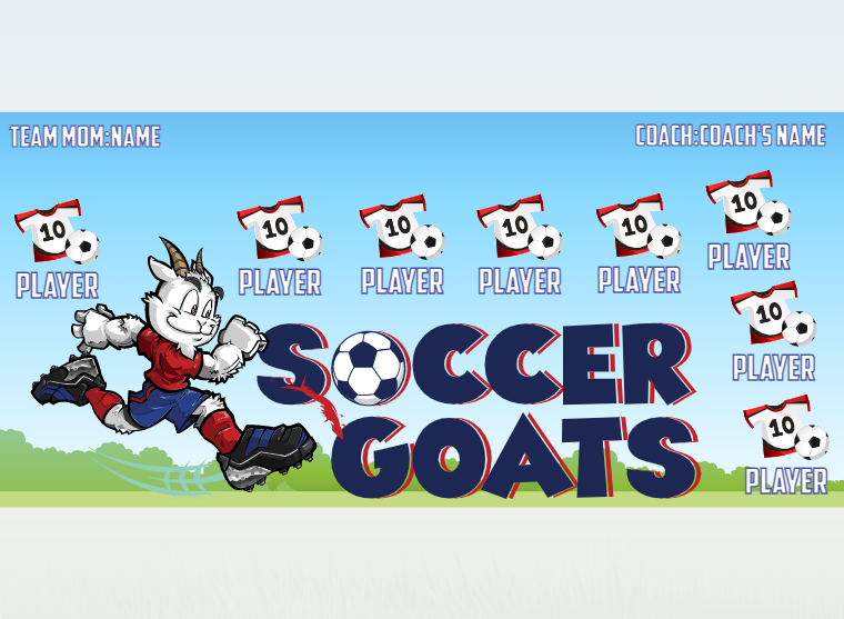 Soccergoats - Soccer - Pole Pocket Banner