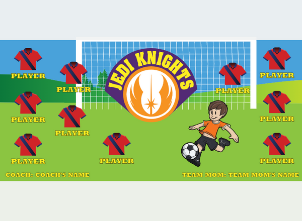 Jedi Knight - Soccer - Pole Pocket Banner