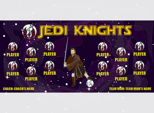 Jedi Knights - Soccer - Pole Pocket Banner