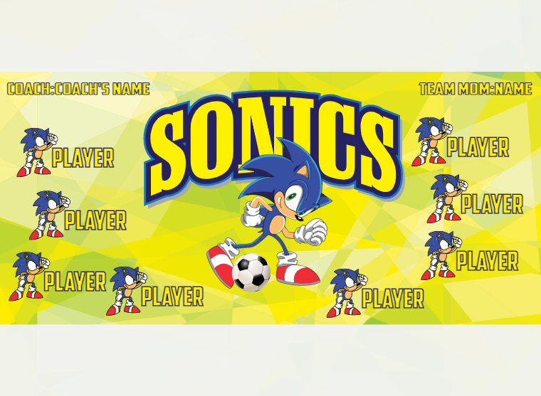 Sonics - Soccer - Pole Pocket Banner