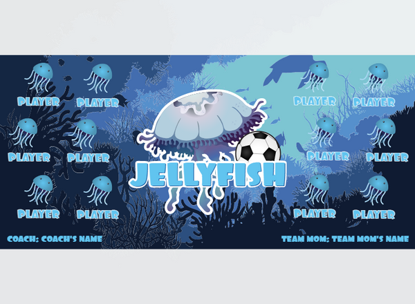 Jellyfish - Soccer - Pole Pocket Banner