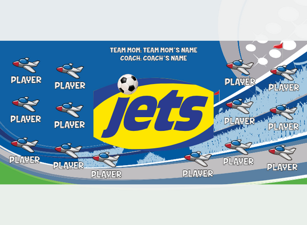 Jets - Soccer - Pole Pocket Banner