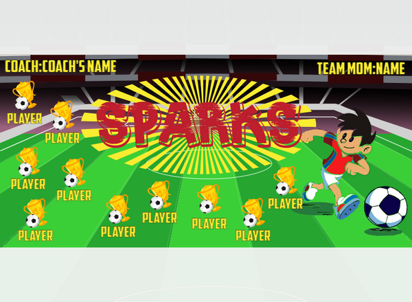 Sparks - Soccer - Pole Pocket Banner