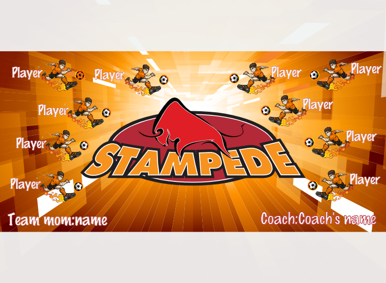 Stampede - Soccer - Pole Pocket Banner