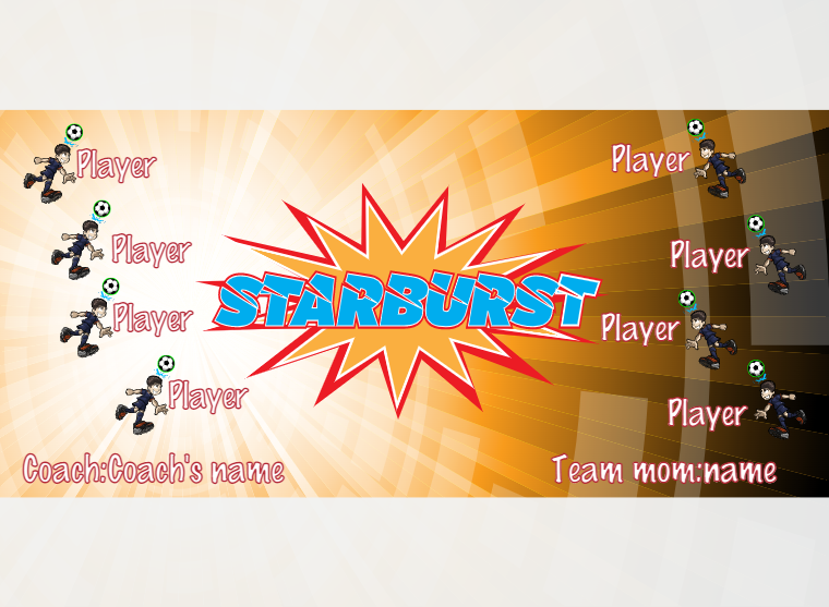 Starbuckst - Soccer - Pole Pocket Banner