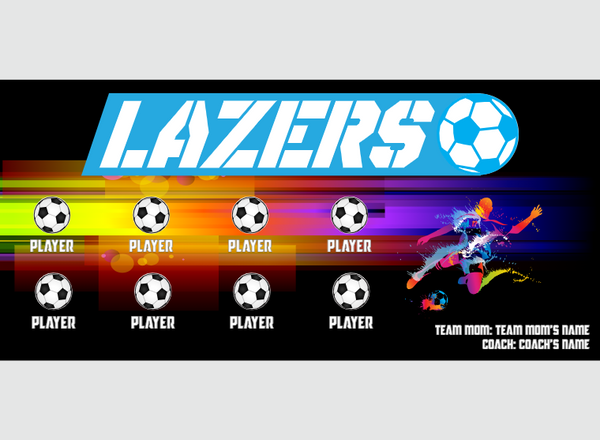 Lazers - Soccer - Pole Pocket Banner