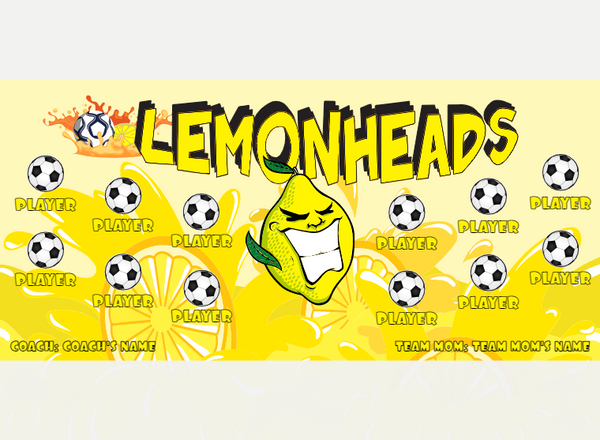 Lemonheads - Soccer - Pole Pocket Banner