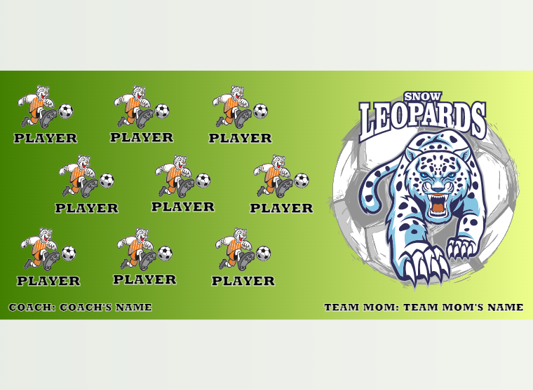 Leopards 2 - Soccer - Pole Pocket Banner