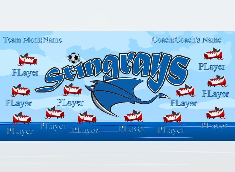 Stingrays - Soccer - Pole Pocket Banner