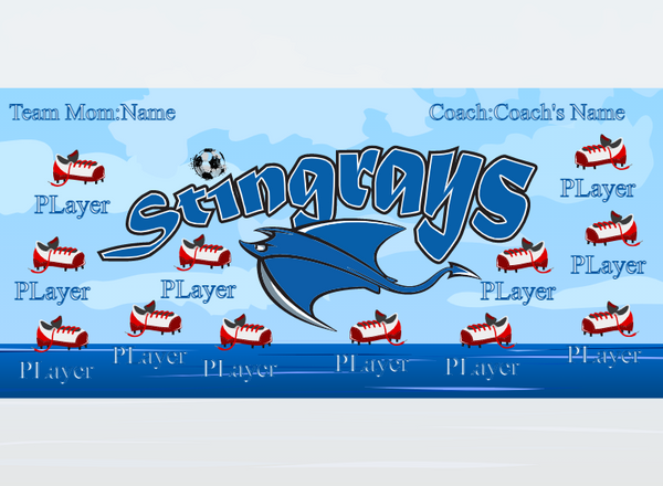 Stingrays - Soccer - Pole Pocket Banner