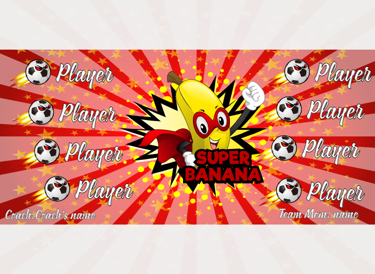 Superbanana - Soccer - Pole Pocket Banner
