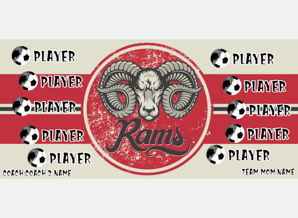Rams 1 - Soccer - Pole Pocket Banner