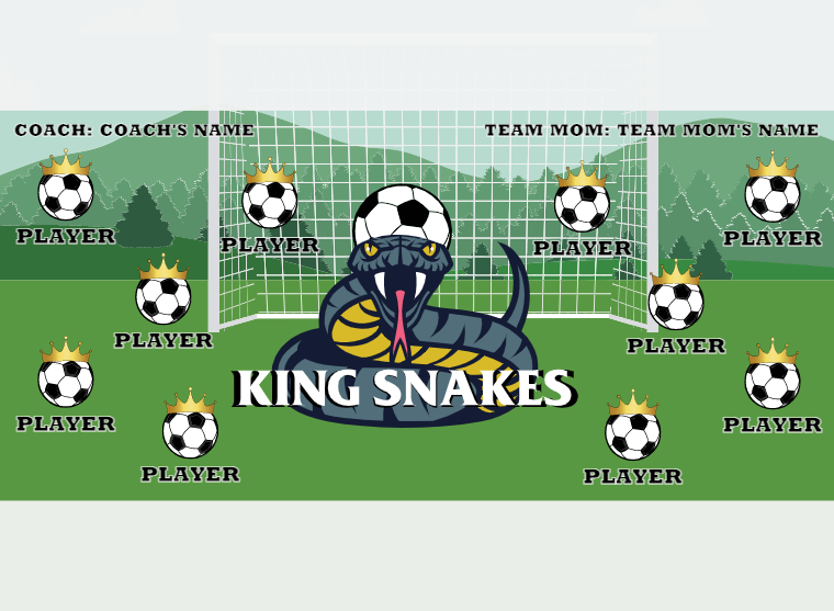King Snakes - Soccer - Pole Pocket Banner