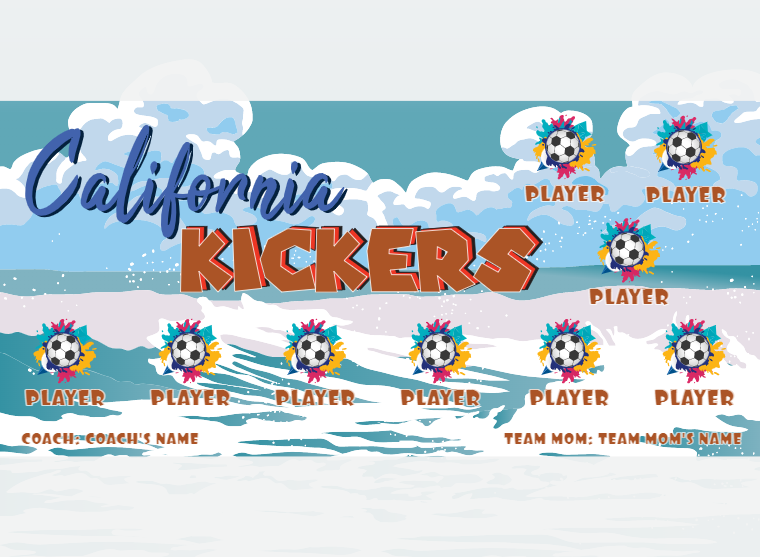 Kickers California - Soccer - Pole Pocket Banner