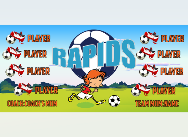 Rapids - Soccer - Pole Pocket Banner