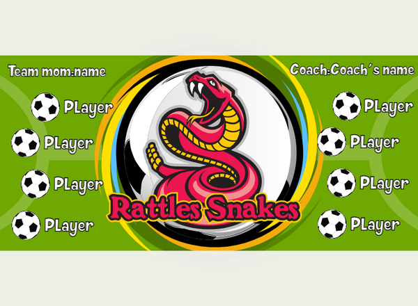 Rattlesnakes - Soccer - Pole Pocket Banner