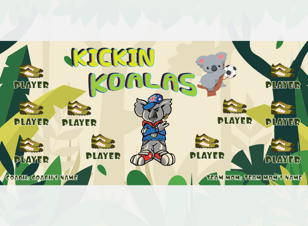 Kickin Koalas - Soccer - Pole Pocket Banner