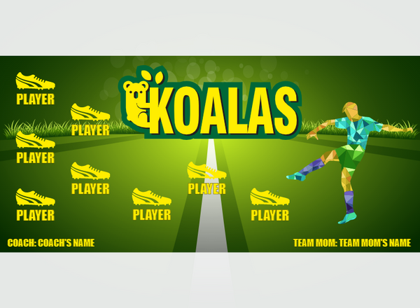 Koalas - Soccer - Pole Pocket Banner