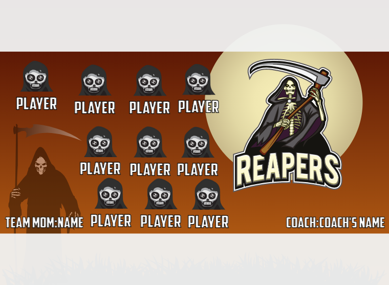 Reapers - Soccer - Pole Pocket Banner