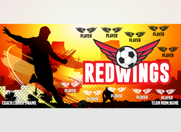 Redwing - Soccer - Pole Pocket Banner
