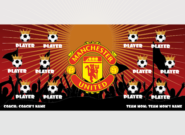 Manchester United - Soccer - Pole Pocket Banner